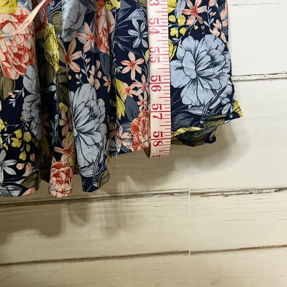 Torrid Maxi Challis Navy Blue Floral Dress Size 3X - Picture 13 of 13